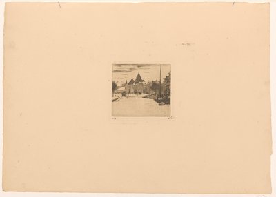 Nieuwmarkt w Amsterdamie autorstwa Willem Witsen (signed by artist)