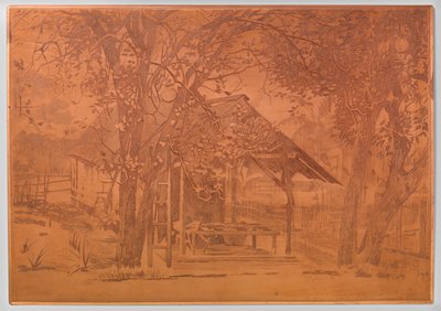 Budynki gospodarcze, Gambar autorstwa Willem Arnoldus Witsen