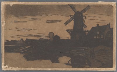 Wiatrak nad wodą, Wijk bij Duurstede autorstwa Willem Arnoldus Witsen