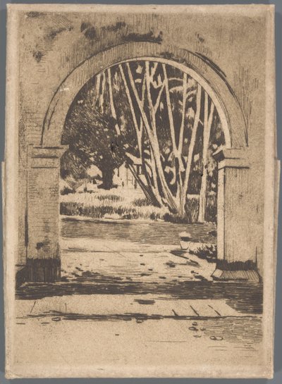 Brama hotelu Bellevue, Buitenzorg autorstwa Willem Arnoldus Witsen