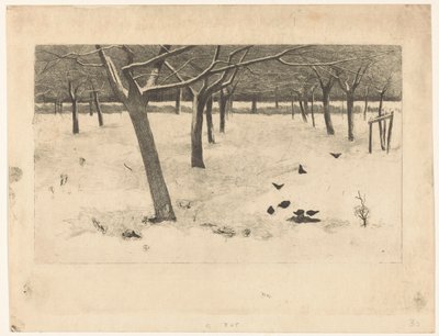 Śnieżny Sad z Ptakami autorstwa Willem Arnoldus Witsen