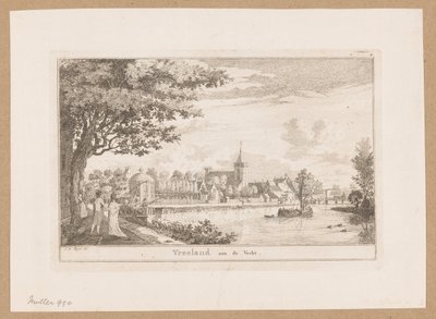 Widok Vreeland Vreeland aan de Vecht (tytuł na obiekcie) autorstwa Willem Writs (possibly)