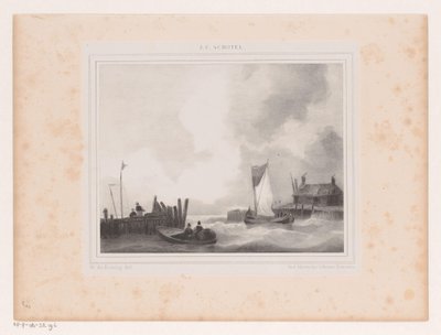 Port z łodziami autorstwa Willem de Koning
