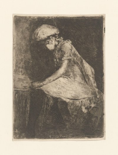 Dziewczyna czytająca (w profilu) (tytuł oryginalny) autorstwa Willem de Zwart (signed by artist)