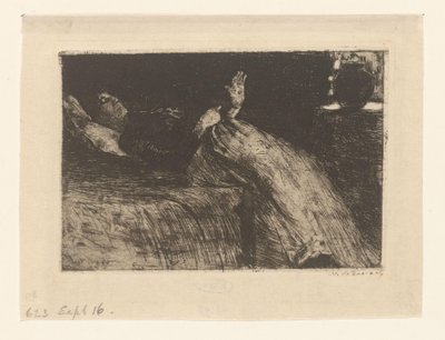 Leżąca kobieta (tytuł oryginalny) autorstwa Willem de Zwart (signed by artist)