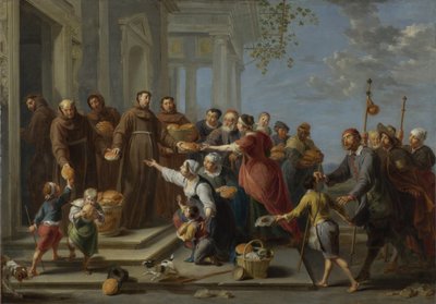 Św. Antoni Padewski rozdający Chleb, ok. 1662 autorstwa Willem van Herp the Elder