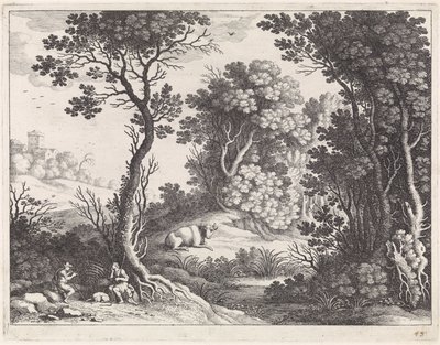 Merkury, Argus en Io autorstwa Willem van Nieulandt (II)