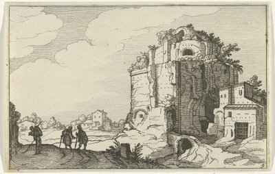 Ruiny rzymskie Rzymskie ruiny i nadmorskie krajobrazy (seria 1) (tytuł serii) autorstwa Willem van Nieulandt (II)