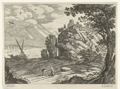 Cudowny Połów Włoskie pejzaże (tytuł serii) autorstwa Willem van Nieulandt (II)