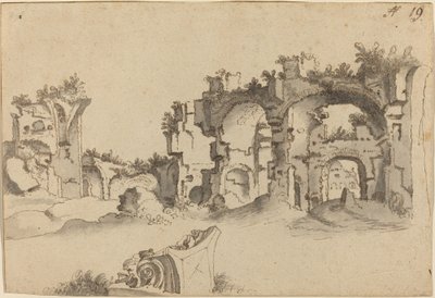 Termy Karakalli, Rzym autorstwa Willem van Nieuwlandt II