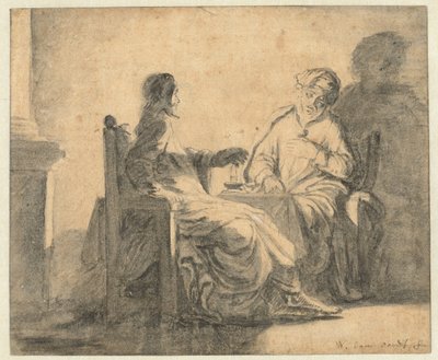 Chrystus i Nikodem autorstwa Willem van Oordt