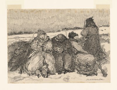 Fresh Merry War (oryginalny tytuł na obiekcie) autorstwa Willem van Schaik (signed by artist)