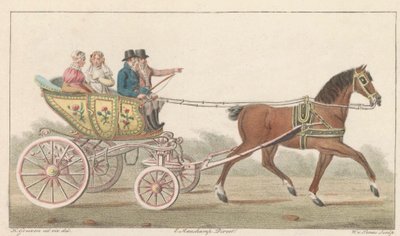 Zaan wózek do zabawy, 1824 A Noord-Hollandsch Speelwagentje na Zaan / Voiture de plaisance, dite Speelwagentje au Zaan (tytuł na obiekcie) autorstwa Willem van Senus