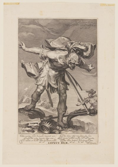 Saulus Rex, z Grzesznicy Starego i Nowego Testamentu autorstwa Willem van Swanenburgh