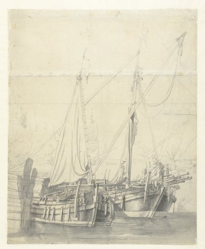 Statki z dwoma turami autorstwa Willem van de Velde (I)
