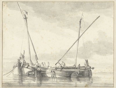 Dwa małe statki autorstwa Willem van de Velde (II)