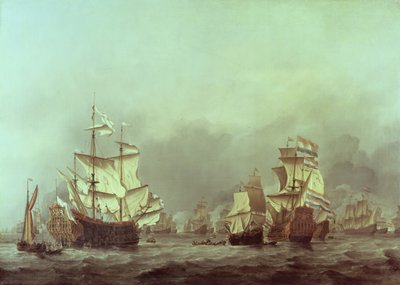 Poddanie się księcia królewskiego, 3 czerwca 1666 r. autorstwa Willem van de Velde