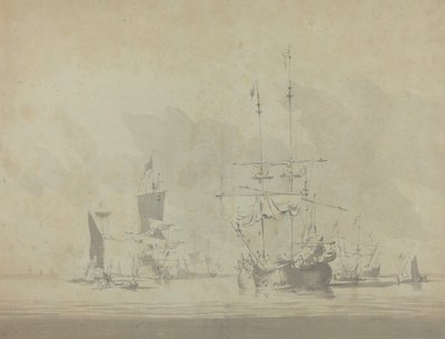 Morski autorstwa Willem van de Velde the Younger