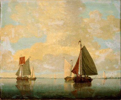 Żaglówki, XVII wiek autorstwa Willem van de Velde the Younger