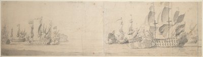Działanie Beach i van Ghenta autorstwa Willem van de the Elder Velde