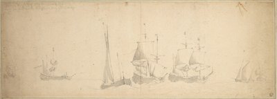 Holenderskie statki na morzu, 28 maja-7 czerwca 1665 r. autorstwa Willem van de the Elder Velde