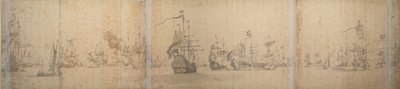Holenderska flota u wybrzeży Holandii, listopad 1664 r. autorstwa Willem van de the Elder Velde