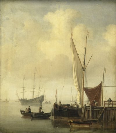 A Harbor autorstwa Willem van de the Younger Velde