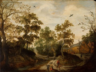 Widok na wioskę autorstwa Willem van den Bundel