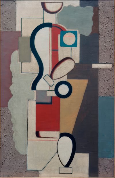 człowiek-maszyna autorstwa Willi Baumeister