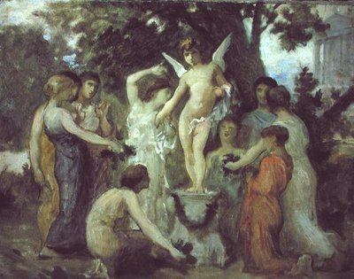 Ofiarowanie Kupidynowi (olej na płótnie) autorstwa William-Adolphe Bouguereau