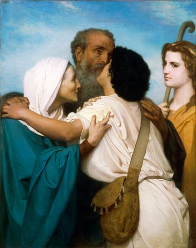 Powrót Tobiasza – William Adolph Bouguereau (1825-1905) autorstwa William-Adolphe Bouguereau