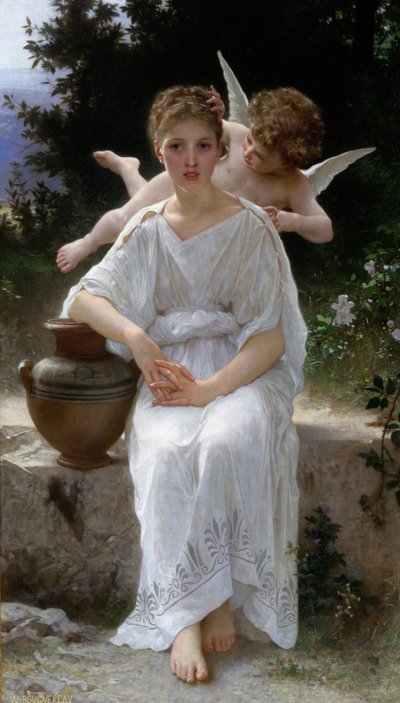 Młoda miłość. XIX wiek (malarstwo) autorstwa William-Adolphe Bouguereau