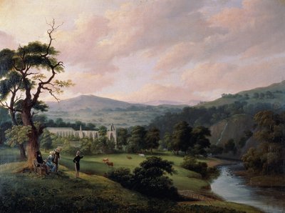 Opactwo Bolton z River Wharfe (akwarela na papierze) autorstwa Joseph Mallord William Turner