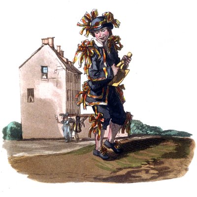 Chłopiec kominiarza w sukience majowej, ok. 1820 r. (ryc.) autorstwa William (after) Alexander