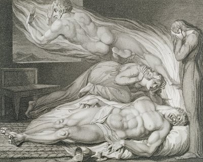 Death of the Strong Wicked Man, pl.6, ilustracja z „The Grave, A Poem” Williama Blake