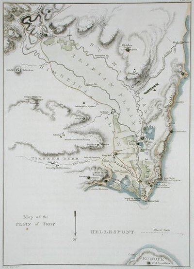 Mapa Równiny Troi, z 