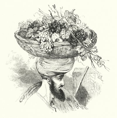 „Abd-Allah Ziemi niosącej Kosz Owoców (rycina) autorstwa William (after) Harvey