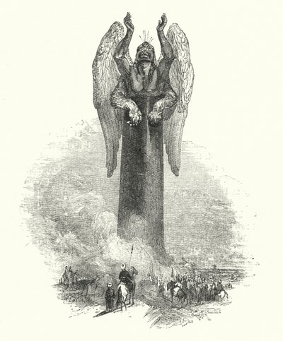 „Efreet w filarze (rycina) autorstwa William (after) Harvey