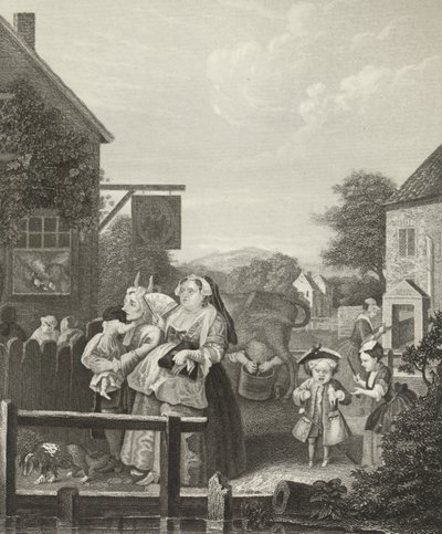 Wieczór - Londyn - autorstwa William (after) Hogarth