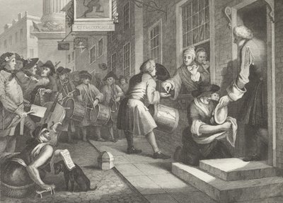 Dzień ślubu Goodchilda autorstwa William (after) Hogarth