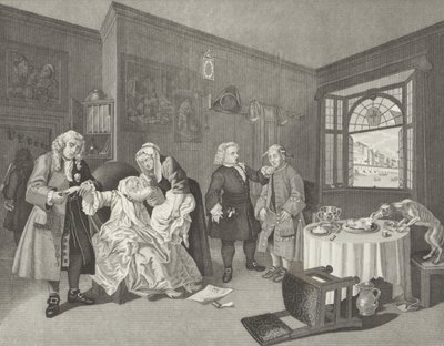 Małżeństwo a la Mode autorstwa William (after) Hogarth