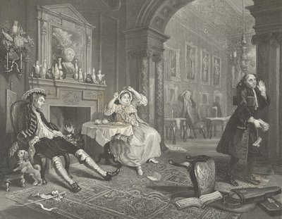 Małżeństwo a la Mode autorstwa William (after) Hogarth