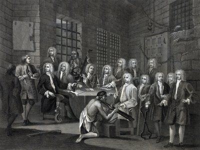 Członkowie Izby Gmin autorstwa William (after) Hogarth