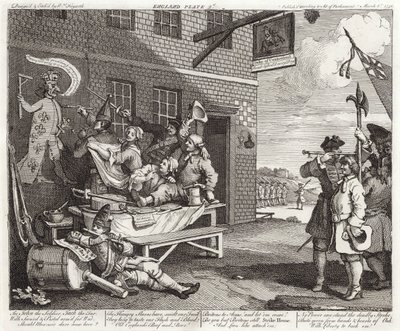 Inwazja - Anglia - Płyta 2 autorstwa William (after) Hogarth