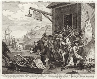 Inwazja - Francja - Płyta 1 autorstwa William (after) Hogarth
