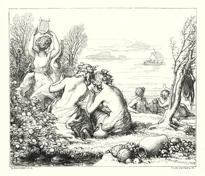 Morskie Wróżki (rycina) autorstwa William (after) Mulready