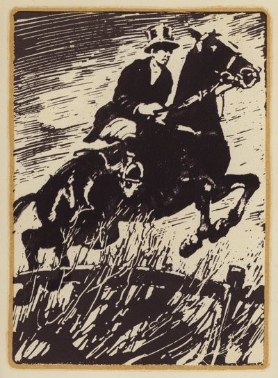Ilustracja do Wspomnienia człowieka polującego na lisy autorstwa Siegfrieda Sassoona (drzeworyt) autorstwa William (after) Nicholson