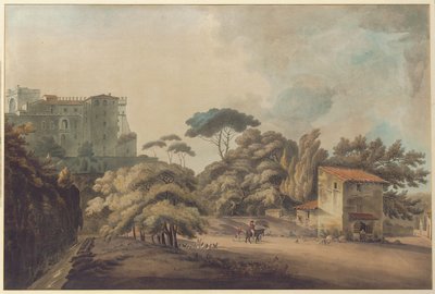 Watykan, Rzym (ołówek i w/c na papierze) autorstwa William (after) Pars