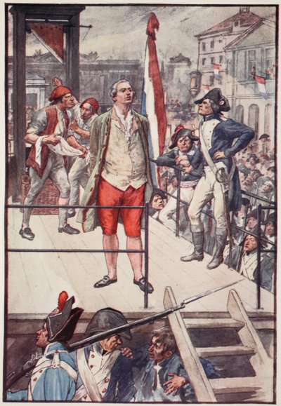 „Umrę niewinny, wybaczam moim wrogom”, płyta z „The Story of France”, autorstwa Mary MacGregor autorstwa William (after) Rainey