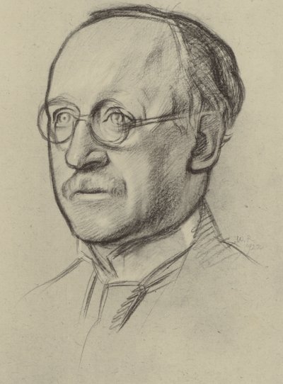 Sir Edwin Lutyens, RA (lito) autorstwa William (after) Rothenstein